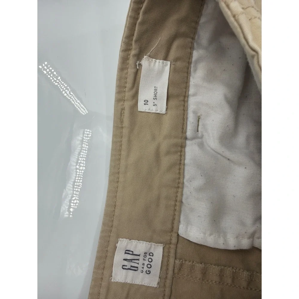 Gap For Good Womens Khaki Chino Shorts Tan‎ Size 10 5 Inch Inseam Casual Twill